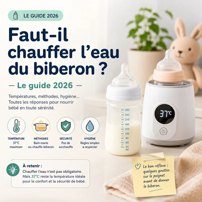 Faut-il chauffer l'eau du biberon ? Le guide 2026
