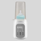 Chauffe-biberon électrique intelligent avec écran tactile et biberon posé dessus – chauffage rapide et maintien au chaud 24h pour bébé