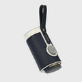 Chauffe-biberon portable noir en cuir PU avec alimentation USB et batterie externe housse chauffante réglable pour biberon de voyage