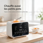 Chauffe-biberon double réchauffant un petit pot de purée – vapeur douce, saveurs et textures préservées